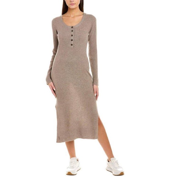 $465 Naadam cashmere blend ribbed sweater dress size xl - Picture 5 of 9